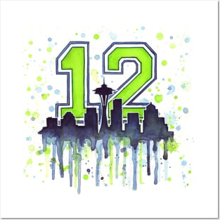 Seahawks 12th Man Art Posters and Art